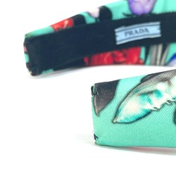 PRADA Flower flower pattern hair accessories hair band headband Katyusha Green