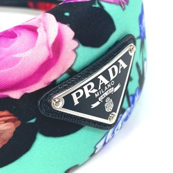 PRADA Flower flower pattern hair accessories hair band headband Katyusha Green