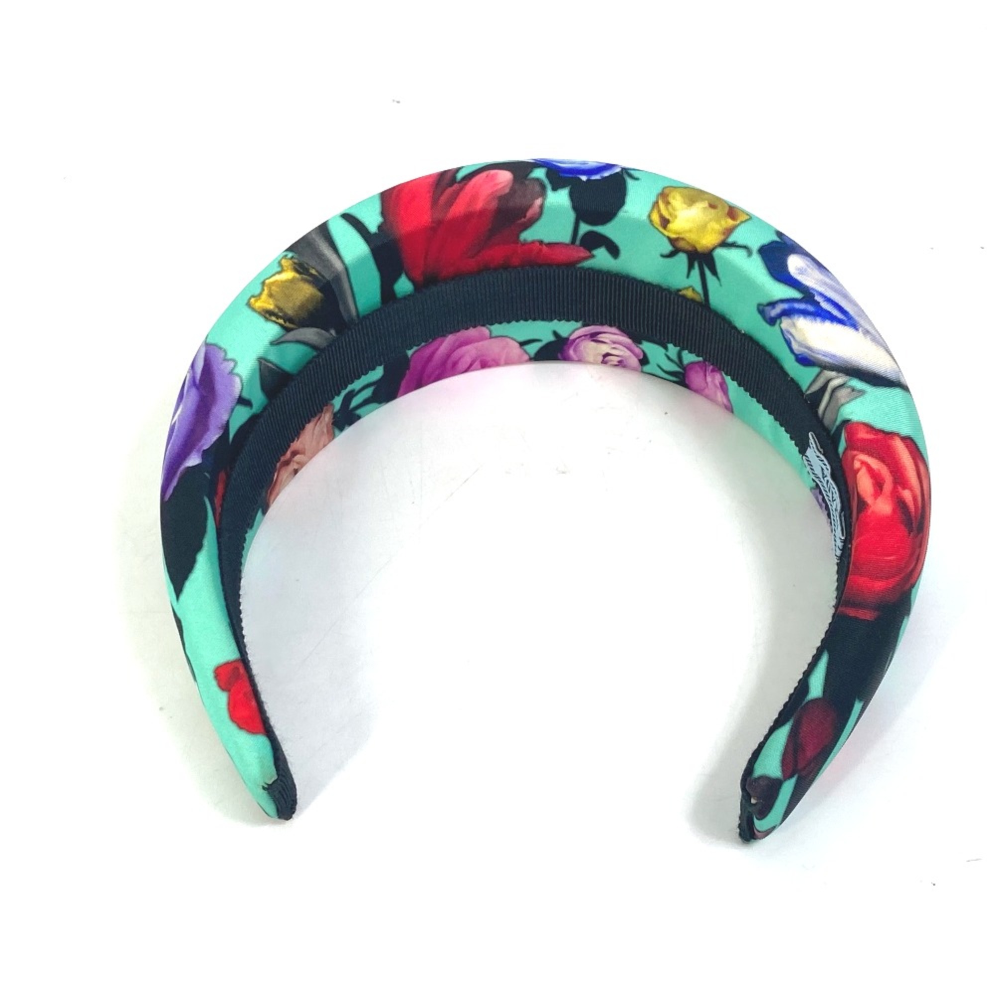 PRADA Flower flower pattern hair accessories hair band headband Katyusha Green