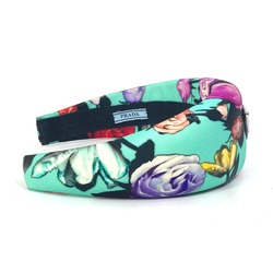 PRADA Flower flower pattern hair accessories hair band headband Katyusha Green