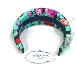 PRADA Flower flower pattern hair accessories hair band headband Katyusha Green