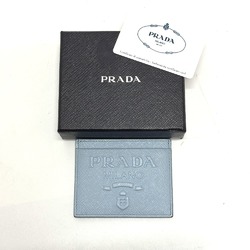 PRADA 1MC025 Pass Case Card Case Card Case Light blue