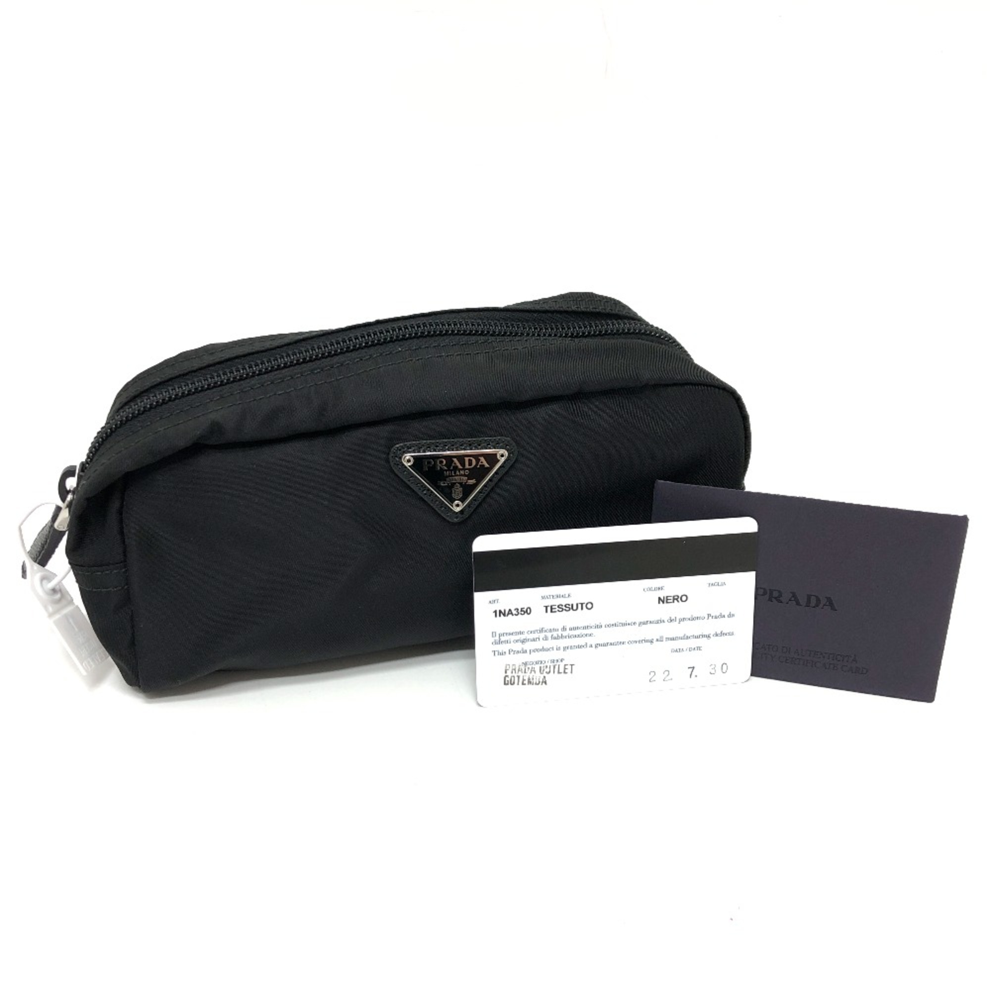 PRADA 1NA350 Makeup pouch Cosmetics Pouch Pouch NERO Black