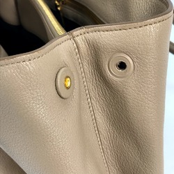 PRADA 1BA058 logo 2WAY Shoulder Bag Hand Bag Beige