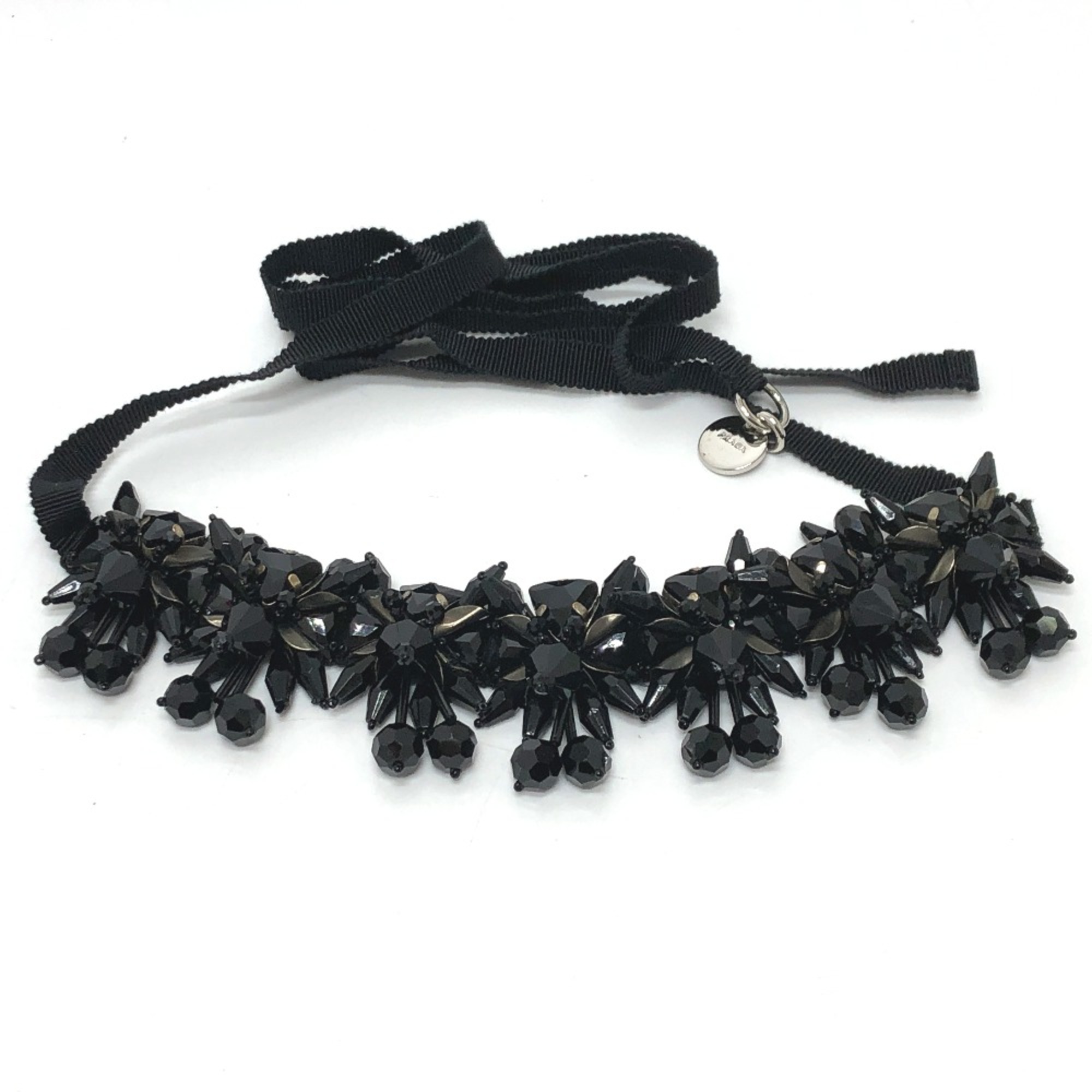 PRADA Beaded Choker Black