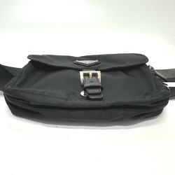 PRADA Triangle logo Bag Waist Pouch Black