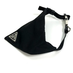 PRADA Logo Plate Re-Nylon/Dogwear Scarf Black