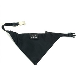 PRADA Logo Plate Re-Nylon/Dogwear Scarf Black