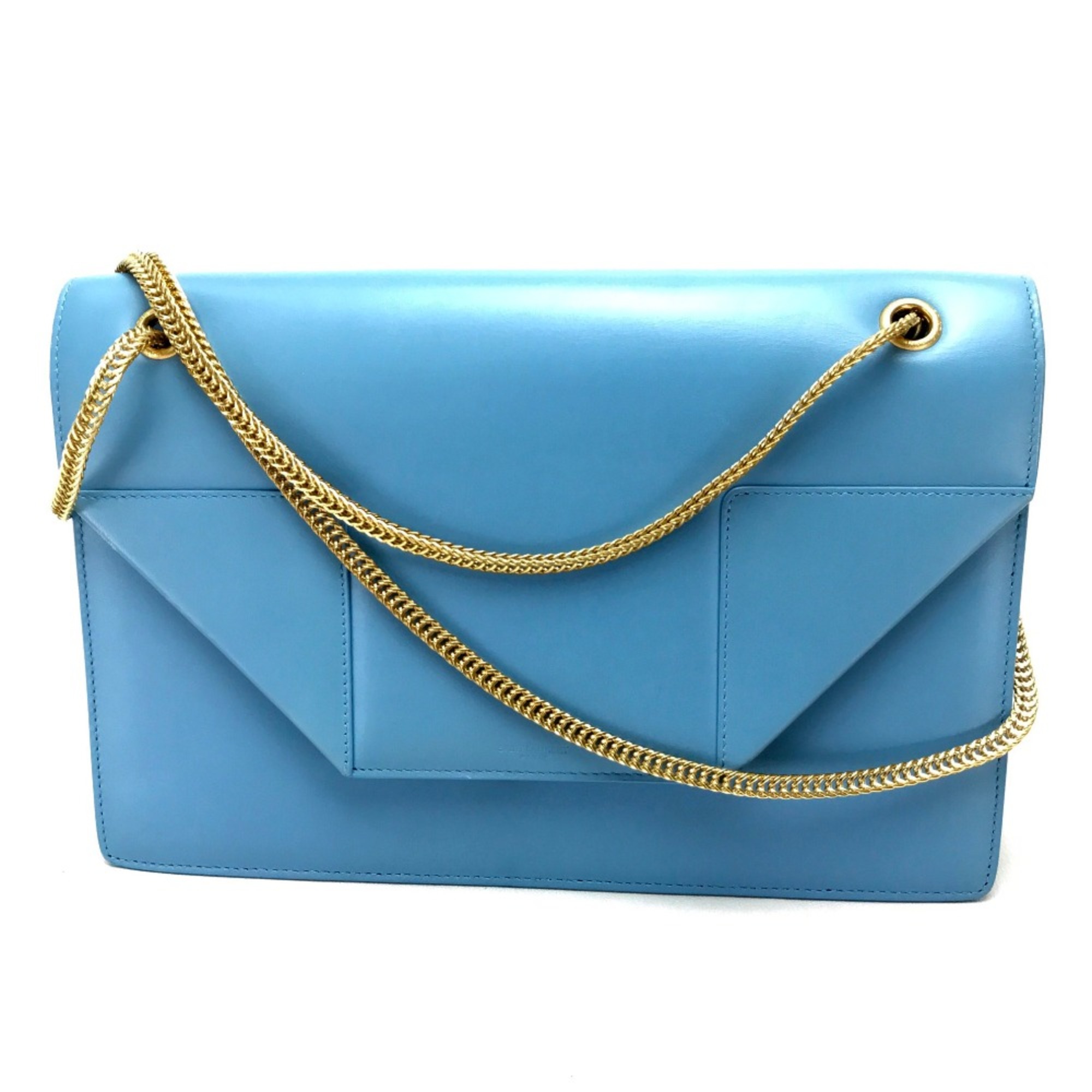 Saint Laurent Paris Shoulder Crossbody Bag Chain Clutch bag Shoulder Bag sky blue