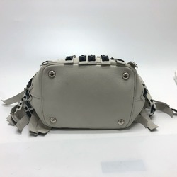 PRADA B2466S Bag Hand Bag White SilverHardware