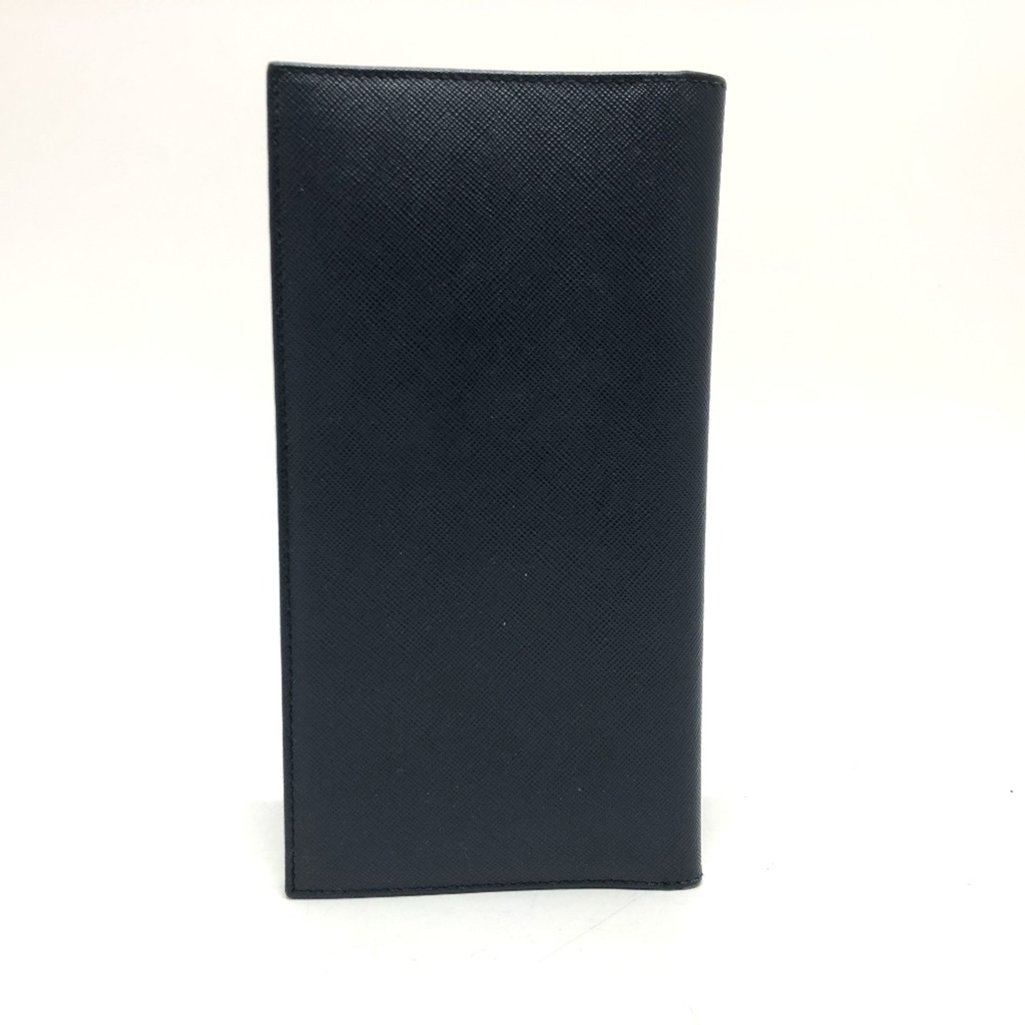 PRADA Bifold Long Wallet Folded wallet Navy