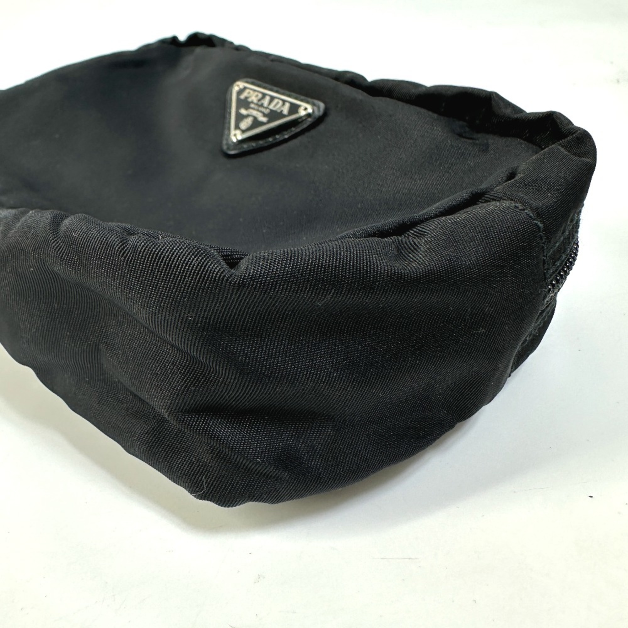 PRADA NM340X Triangle logo Pouch Black