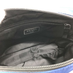 PRADA 2VL001 Triangle logo Bag Waist Pouch blue SilverHardware