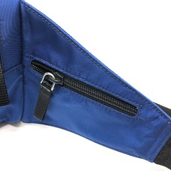 PRADA 2VL001 Triangle logo Bag Waist Pouch blue SilverHardware