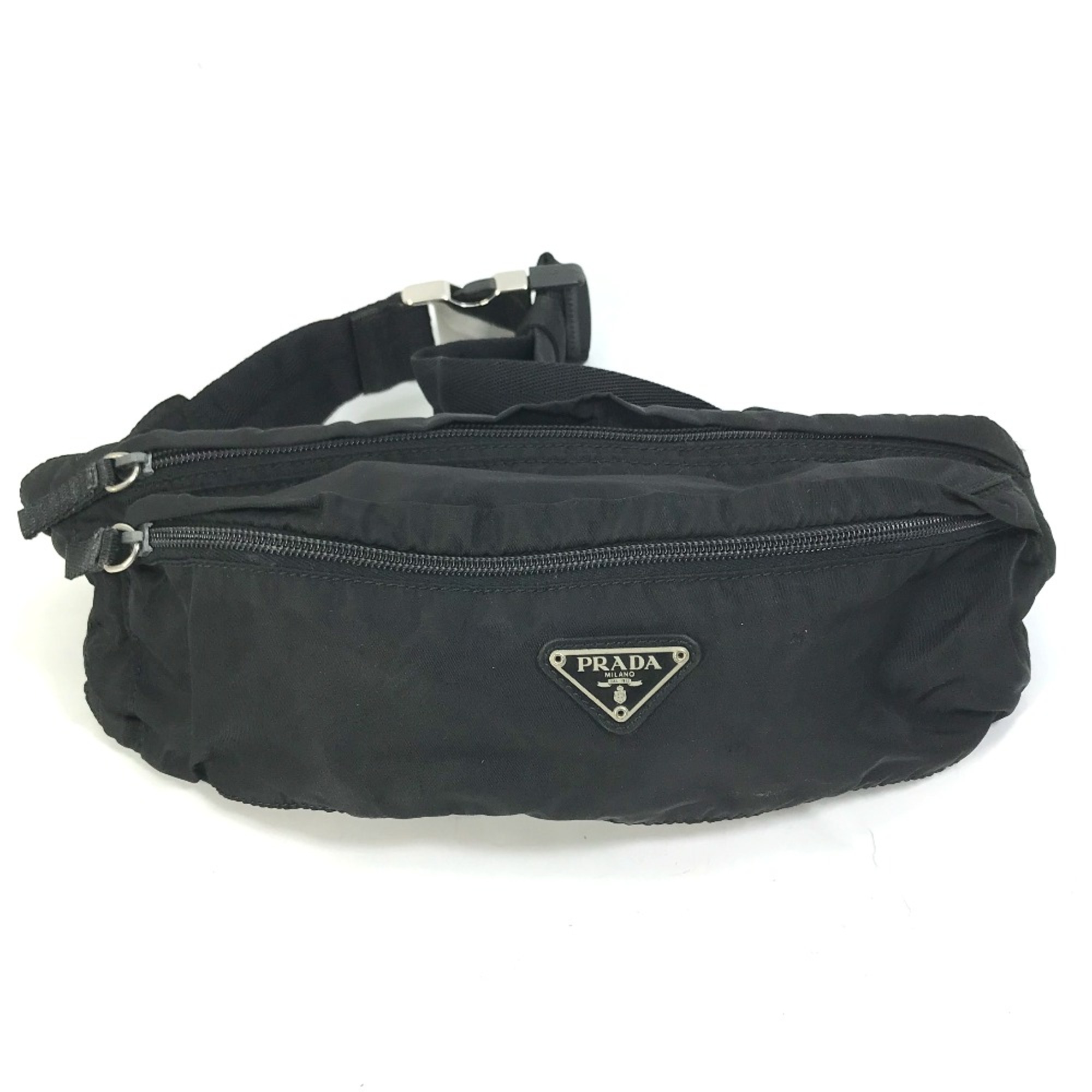 PRADA Shoulder Bag Waist Pouch Belt Bag Pouch body bag Black