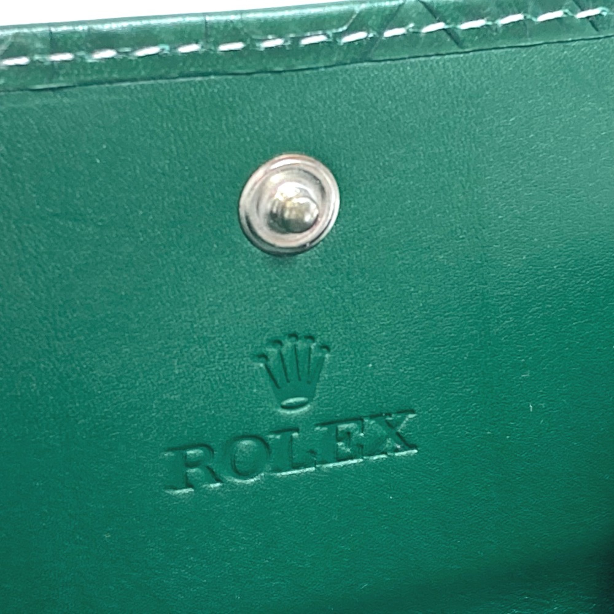 Rolex 4158470 Novelty Not for sale Coin Compartment coin purse Green