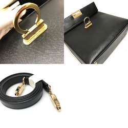 Salvatore Ferragamo Bag 2WAY Hand Bag Black GoldHardware