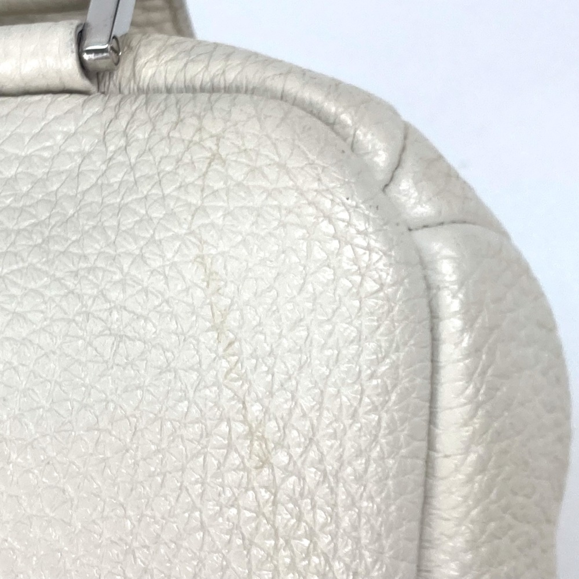 PRADA 2VZ098 triangle logo triangle logo shoulder bag body bag Off White White