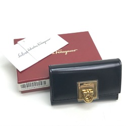 Salvatore Ferragamo Key Case Black GoldHardware