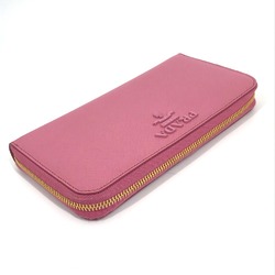 PRADA 1ML506 logo Zip Around Long Wallet BEGONIA pink