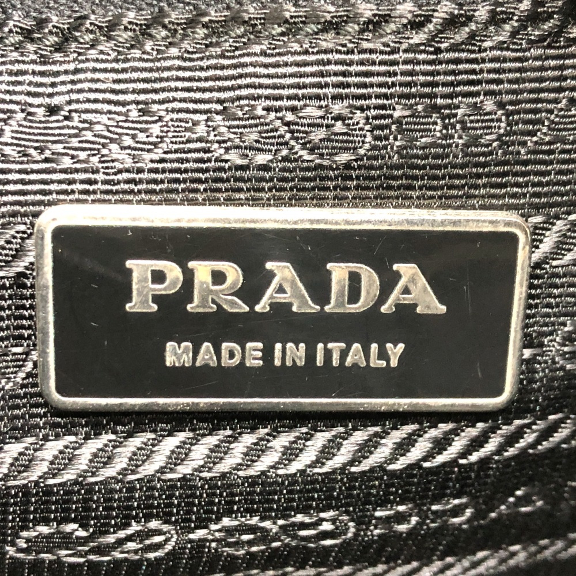 PRADA 2VH563 Triangle logo Bag Shoulder Bag Black SilverHardware