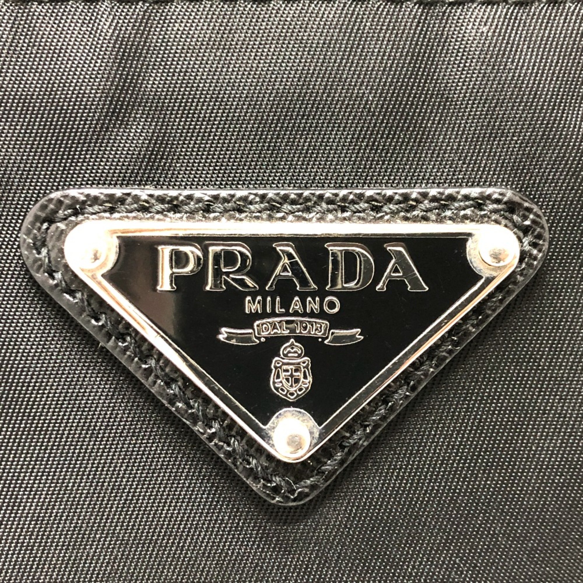 PRADA 2VH563 Triangle logo Bag Shoulder Bag Black SilverHardware