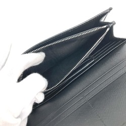 PRADA 1MH132 Long Wallet Business Card Case Pass case with flap Folded wallet Black