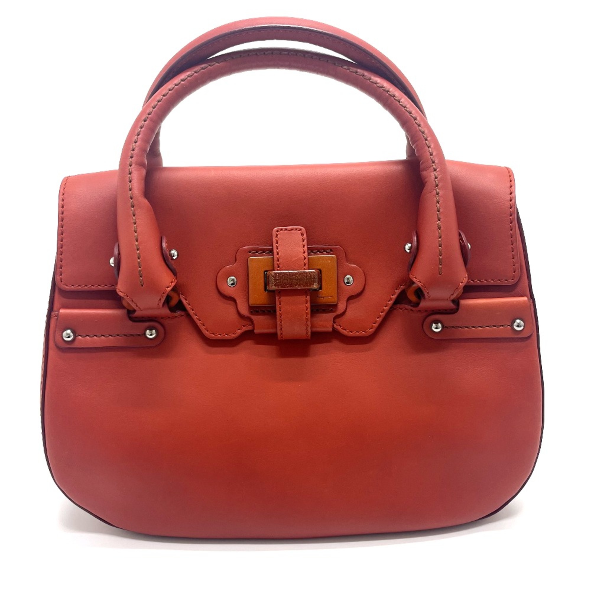 Salvatore Ferragamo 7899 Bag Hand Bag terracotta RedBased