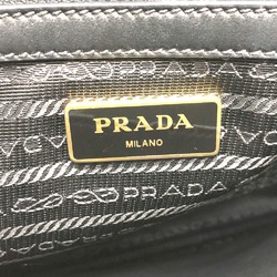 PRADA 1BA113 2WAY Bag Shoulder Bag Crossbody Hand Bag Black GoldHardware