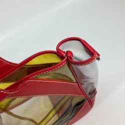 PRADA Vinyl Bags Tote Bag Shoulder Bag Red yellow