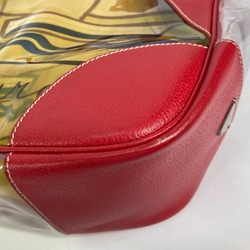 PRADA Vinyl Bags Tote Bag Shoulder Bag Red yellow