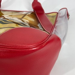 PRADA Vinyl Bags Tote Bag Shoulder Bag Red yellow