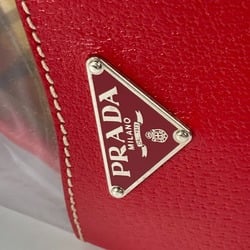 PRADA Vinyl Bags Tote Bag Shoulder Bag Red yellow