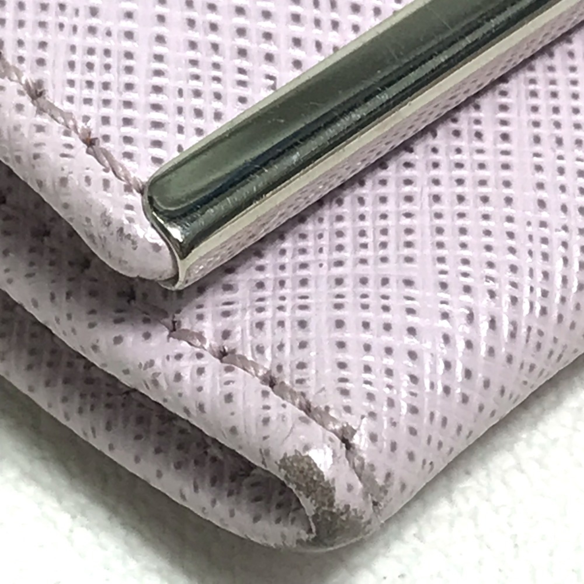 Salvatore Ferragamo Logo Hardware Long Wallet purple Light Purple Based SilverHardware