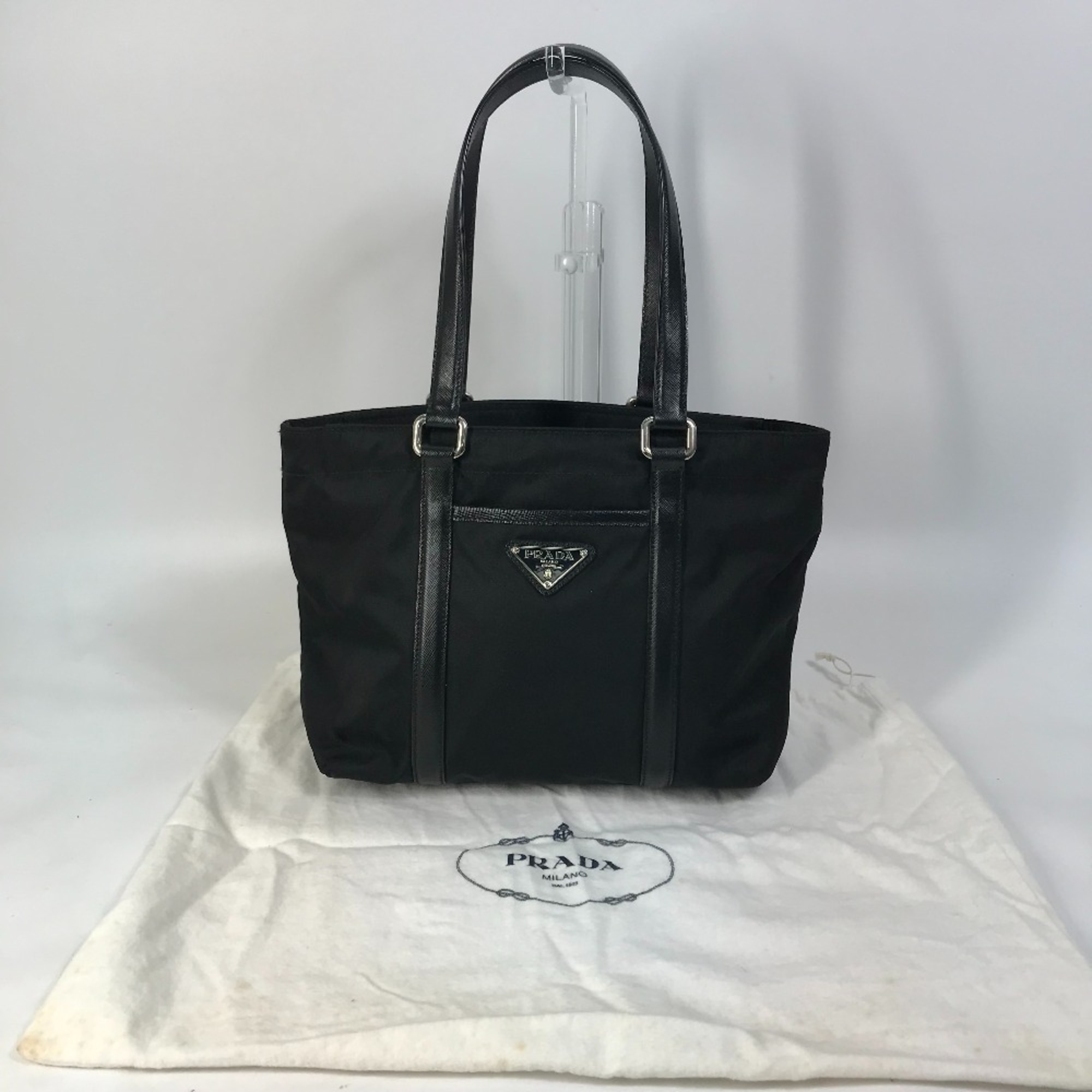 PRADA BR2288 Bag Tote Bag Shoulder Bag Hand Bag Black