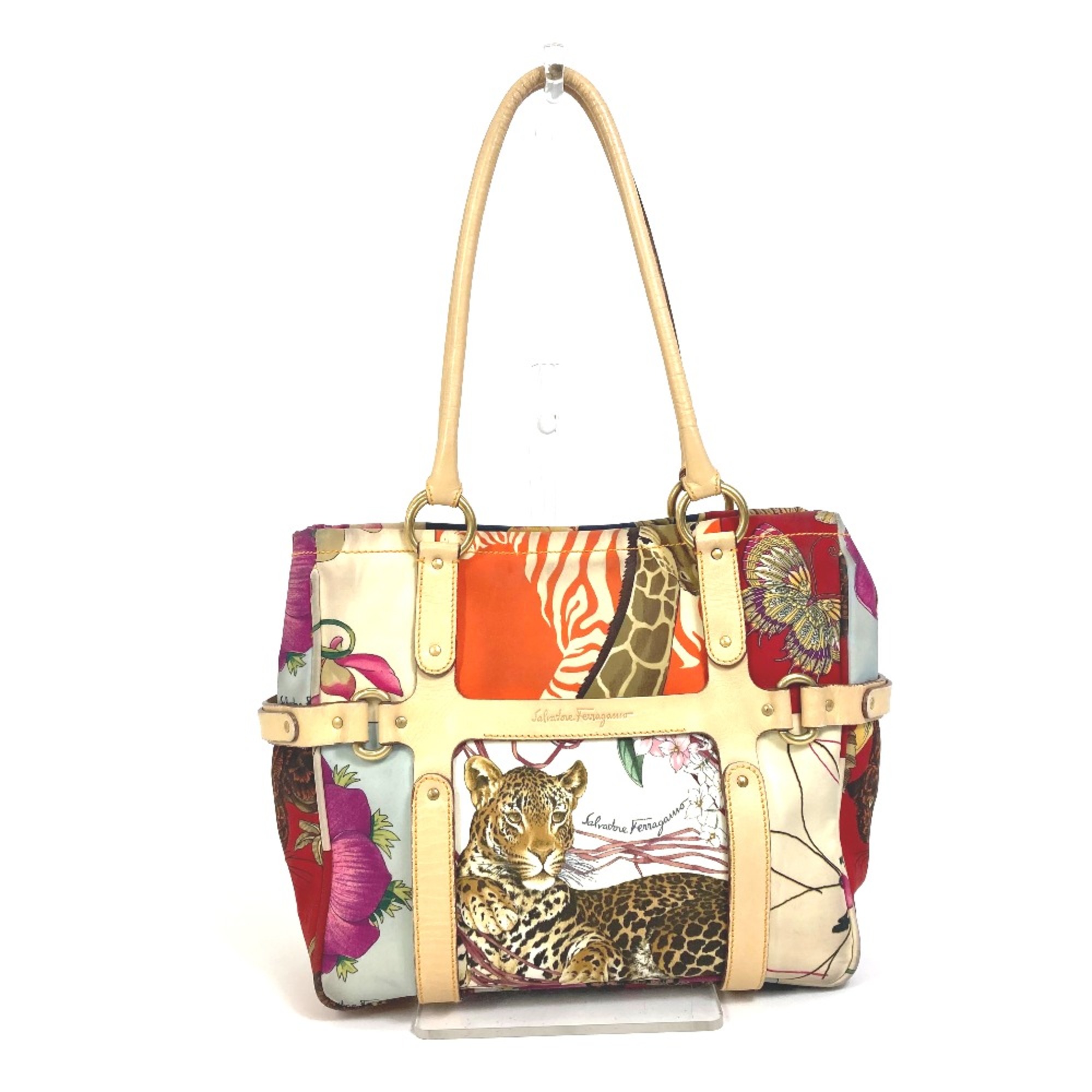 Salvatore Ferragamo Shoulder Bag Hand Bag Tote Bag Multicolore