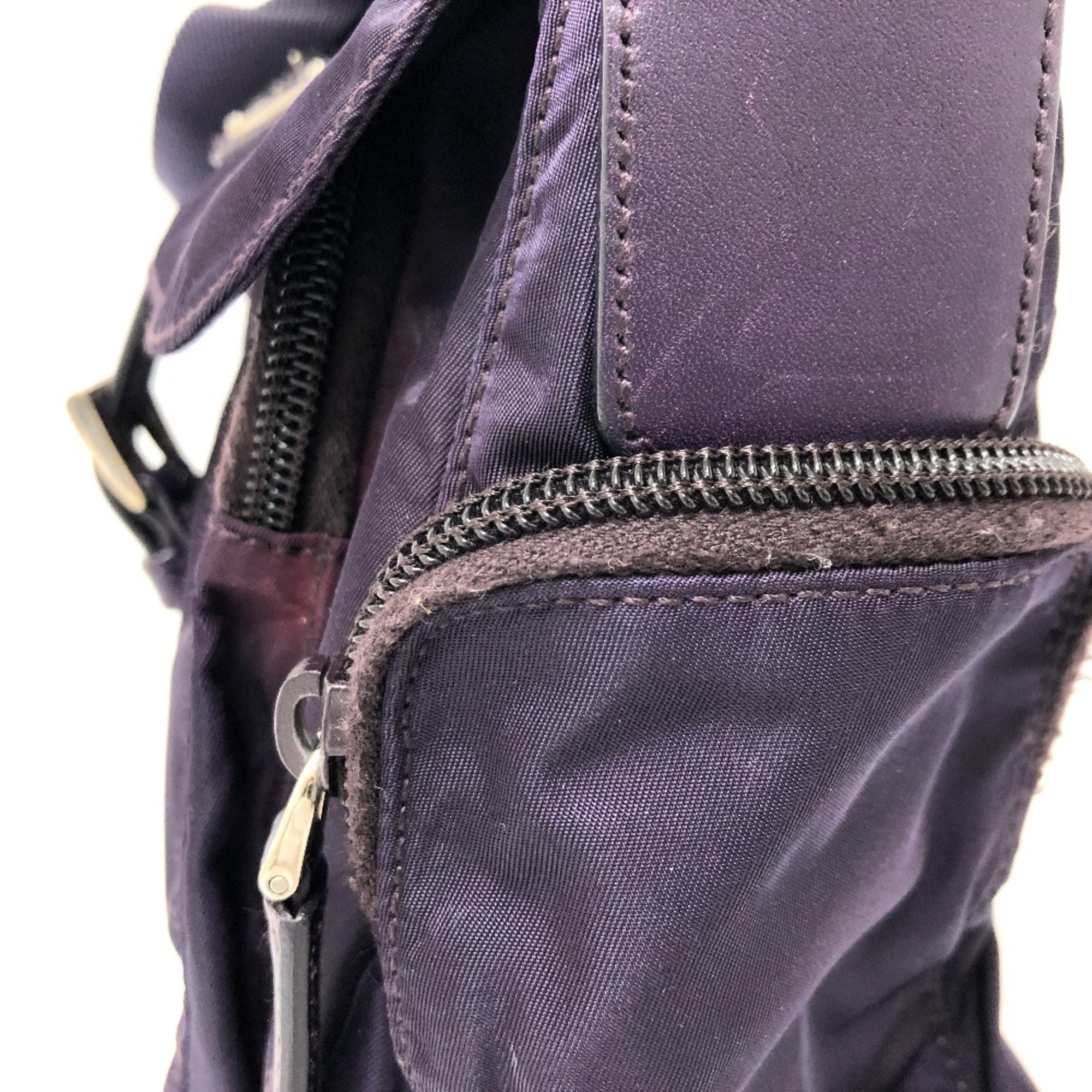 PRADA Triangle logo Crossbody bag Shoulder Bag purple