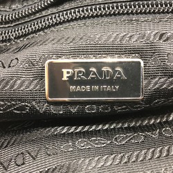 PRADA Double Pocket Crossbody Bag Shoulder Bag Black SilverHardware