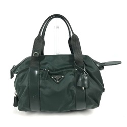 PRADA BR3697 Triangle logo Hand Bag Green