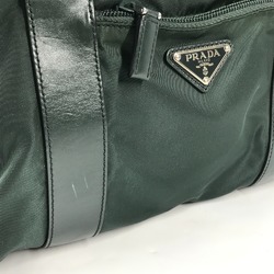 PRADA BR3697 Triangle logo Hand Bag Green