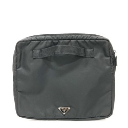 PRADA Handbag PC case PC case Clutch bag Black