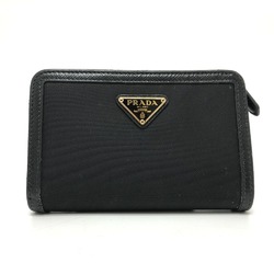 PRADA 1ML225 Folded wallet Black GoldHardware