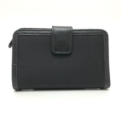 PRADA 1ML225 Folded wallet Black GoldHardware