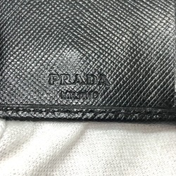 PRADA M26U Tri-fold 6 rows Key Case Black SilverHardware