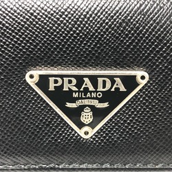 PRADA M26U Tri-fold 6 rows Key Case Black SilverHardware