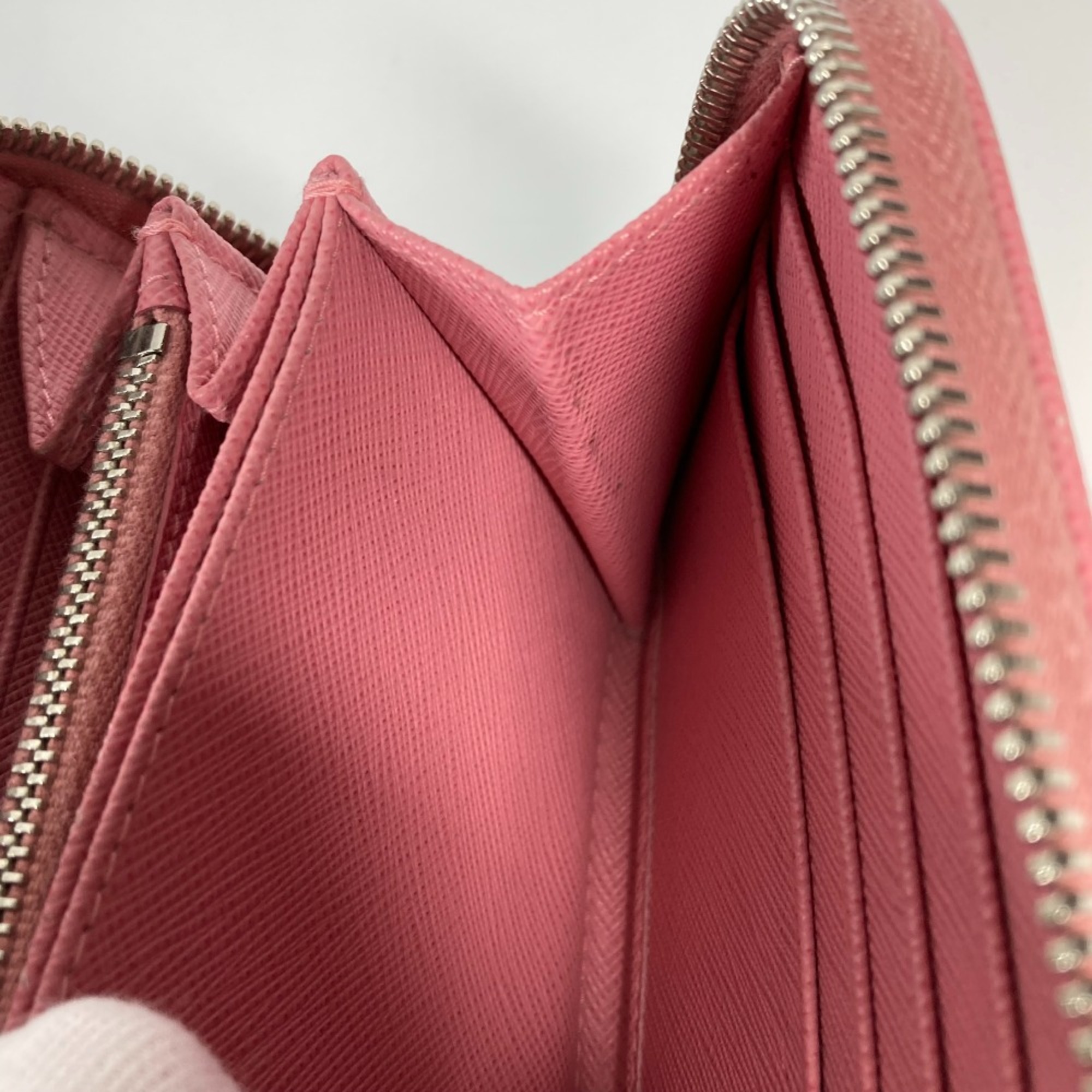 PRADA Long wallet Zip Around Long Wallet pink