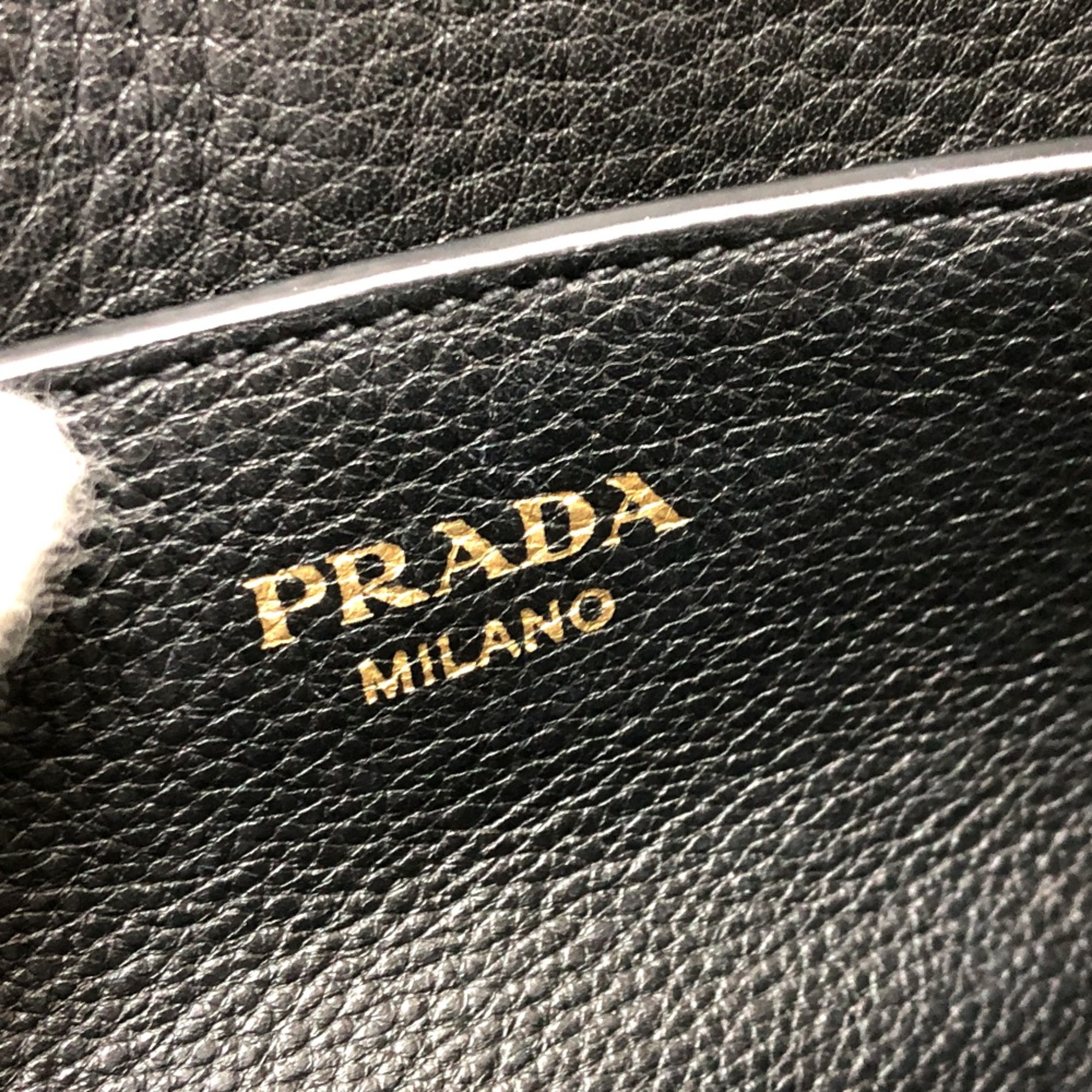 PRADA 1BD063 Crossbody bag Shoulder Bag Black GoldHardware