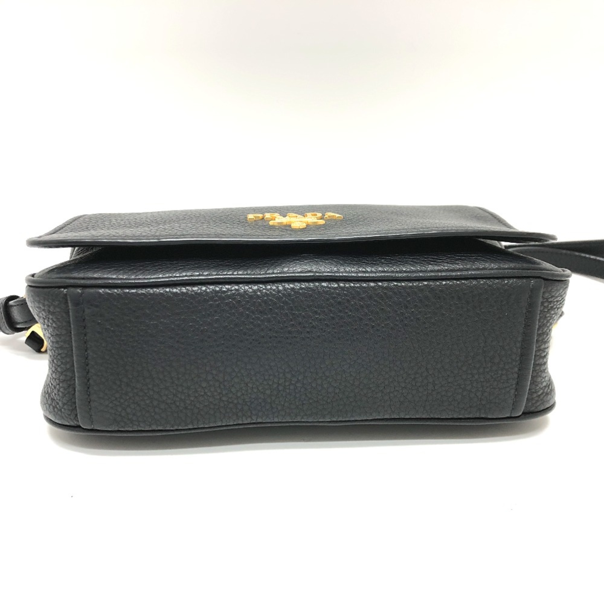 PRADA 1BD063 Crossbody bag Shoulder Bag Black GoldHardware