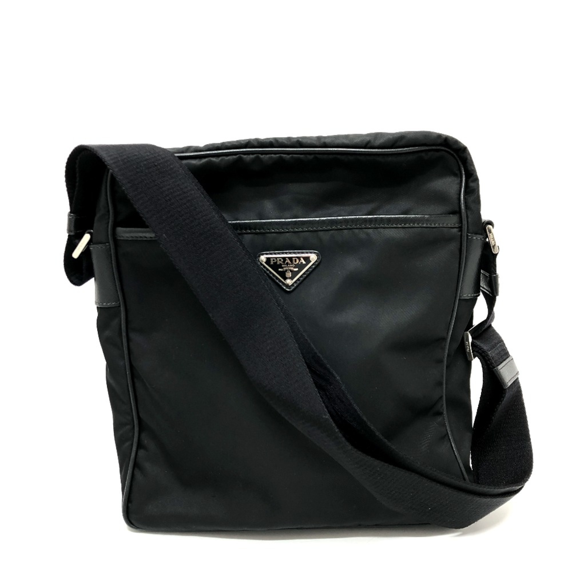 PRADA 2VH002 Crossbody bag Shoulder Bag NERO Black SilverHardware