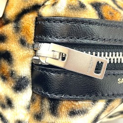 Saint Laurent Paris 441911 Leopard Bag Key Holder Bag Charm Brown